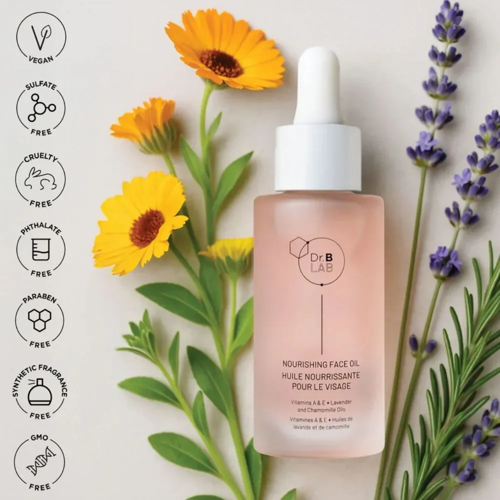 NIB Dr. B LAB by Dr. Brandt Nourishing Face Oil, Hydrating & Smoothing